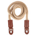 【Discount】 1Pc Rope Camera Neck Strap Vintage Shoulder Strap Leather Wrist Lanyard Creek.