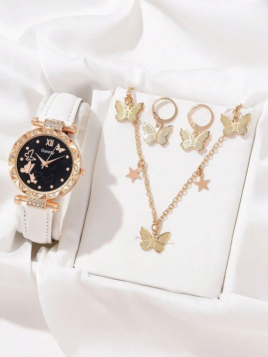 LooKeo%20Mall%20Women's%20Butterfly%20Analog%20Wristwatch%20and%20Bracelet%20Set,%20Fashionable%20and%20Casual%20Watch,%20Gift%20for%20Her%20-%20Image%206