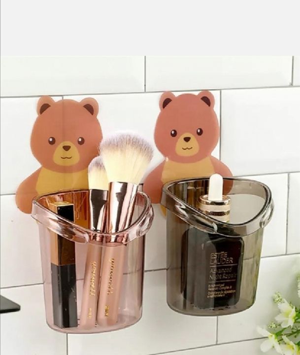 Brush%20Cup%20Wall%20Mounted%20Shaver%20Cartoon%20Self-adhesive%20Cups%20Self-draining%20Toothbrush%20Holder%20Bracket%20Restroom%20Essentials-Multicolor%20-%20Image%205