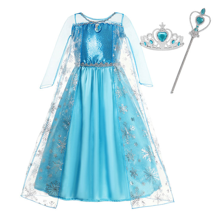 2024%20Disney%20Frozen%202%20Kids%20Cosplay%20Costumes%20Girls%20Elsa%20Anna%20Dress%20for%20Girls%20Girls%20Gowns%20Halloween%20Carnival%20Easter%20Party%20Dresses%20-%20Image%203