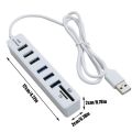USB 2.0 Hub 6 Port Hub Multi Splitter Port 100cm Long cable Multiple Expanderfor Computer Laptop PC USB Adapter Accessories. 