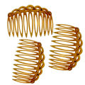 Plastic Plastic hair side combs Fine Straight teeth Bridal French hair comb Tortoise Straight teeth hair clip comb for Hair. 