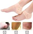 2 pieces of a pair, Silicone Gel Heel Socks Insoles for Dry Hard Cracked Heel Repair Pad, Swelling & Pain Relief, Plantar Fasciitis For Foot Care. 