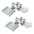 Furniture Cam Fitting with Dowel and Pre-Inserted Nut (Set of 10).