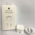 iPhone 12 Pro Max 20W USB-C Power Adapter With USB-C to Lighting Cable (3 Pin).