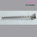 1.pcs Wall Mount Hanger 12 hook Garment Display Hooks Hanging Clothes hook suction for wall clip rack set cloth towel stand hangers Rack.