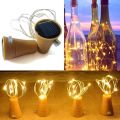 [Homior]Solar Powered / Battery Cork Shaped LED Night Fairy Copper Wire String Lights Bottle Lamp Wedding Lamp Christmas Party Decoration. 