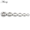 Alisouy 1PC 316L Surgical Stainless Steel Circular Barbells full size Round Lip Ring Eyebrow Nose Studs Body Piercing Jewelry. 