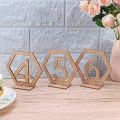 Wooden Table Number Wedding Reception Escort Card Holder Country Party Wedding Decoration Number Block with Stand Base.