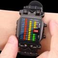 Colorful LED Waterproof Digital Screen Silicone Time Sport Wrist Binary Luxurious Watch. 