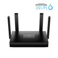 Cudy WR1500 AX1500 Dual-Band Gigabit Wi-Fi 6 Router - 4× Fixed Omni-Directional Antennas - Dual Band - 1201 Mbps (5 GHz), 300 Mbps (2.4 GHz) - OFDMA, Beamforming and MU-MIMO.