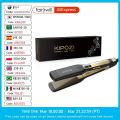 KIPOZI Professional Hair Straightener Titanium Flat Iron with Digital LCD Display Dual Voltage Instant Heating Curling Iron.