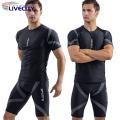Bathing Suit Good Elasticity Printing Slim Fit T-shirt Swimming Trucks Set.