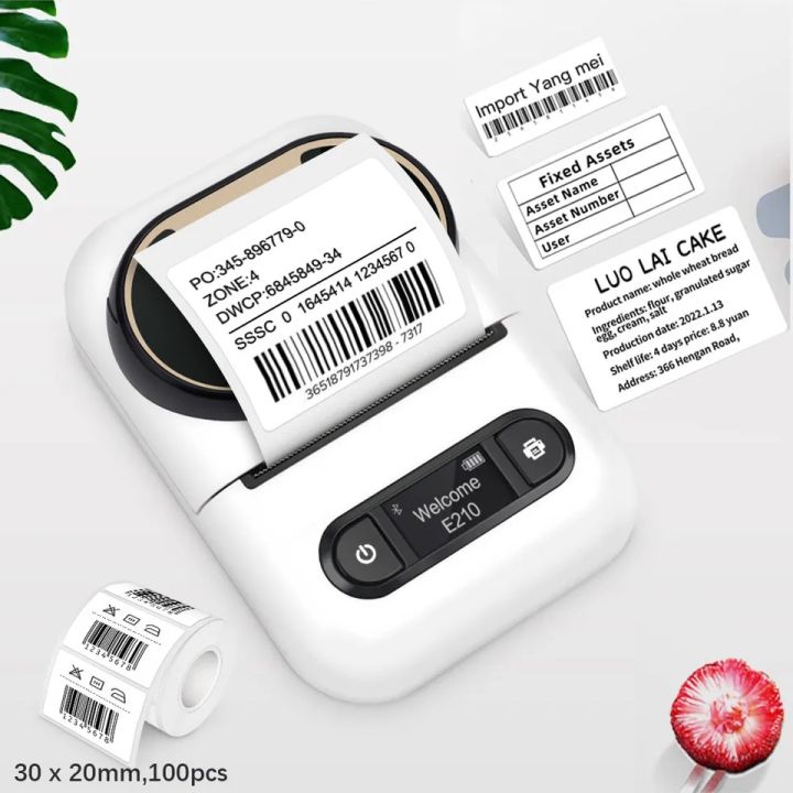 Label Printer All-In-One Portable POS Pocket Thermal Bluetooth Mobile Printer 58mm For Labeling Tag Name Price Barcode Label Maker,PT-260