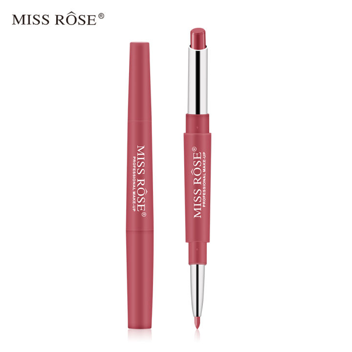 MISS%20ROSE%201Pc%202%20In%201%20Double-Headed%20Matte%20Lipstick%20Lip%20Liner%20Pencil%20Waterproof%20Long%20Lasting%2030%20Colors%20Matte%20Lip%20Tube%20Makeup%20TSLM2%20KKhao%20-%20Image%205