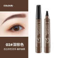 Clear Rooted Wild Pen, Non fading and Durable Female Simulation Network Red Four Forked Liquid Eyebrow Painter. 