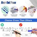 Erasable Ballpoint Pen 12 Pcs Blue Eraser Pen 0.5mm Refillable Eraser Pen Durable in Use.