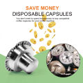 Coffee Capsule Adapter Stainless Steel Coffee Capsule Converter Nespresso Capsule Adapter for Vertuolline GCA1 Delonghi ENV135 ENV150 Coffee Machine.