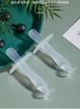 Full Silicone Baby Hand Toothbrush  Grinding Device Teeth Grinding Stick with Suction Cup / Teether CN -1pcs. 