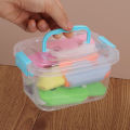 Portable Storage Box with Lid Simple Toys Storage Box Covered Suitcase Desktop Cosmetics Storage Box Home Storage Tool.