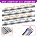 Linear Rail Shaft Rod 5mm Round Rod Length 150mm 200mm 250mm 300mm / 6 Inches 8 Inches 10 Inches 12 Inches Motion Guide Chrome Plated CNC 3D Printer. 
