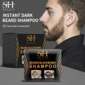 Natural Beard Hair Dye Shampoo Portable 5 Minute Instant Blackening Color Tint Cream Moustache Shampoo For Men Dropshipping. 