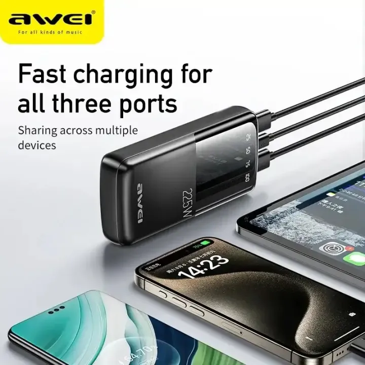 Awei%20P13K%2020000mAh%20Super%20Fast%20Charge%2022.5W%20PD+QC%20Digital%20Display%20Slim%20Powerbank%20-%20Image%206