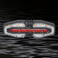 USB Rechargeable Bike Tail Light with Turn Signals Wireless Remote Control Bicycle Rear Light for Night Riding. 