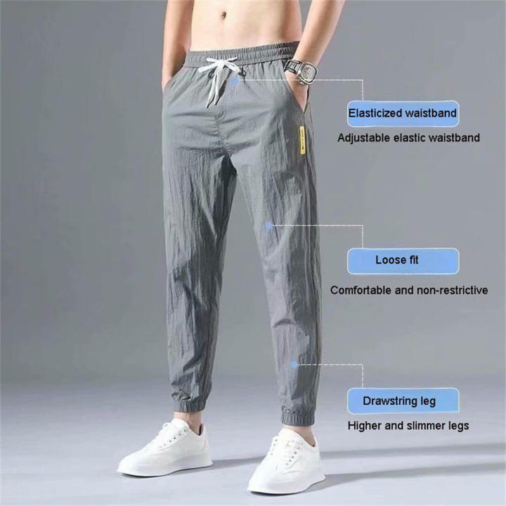 Breathable%20Men's%20Pants%20Comfortable%20Casual%20Ice%20Silk%20Jogging%20Pants%20Loose%20Fit%20Sports%20Summer%20Trousers%20for%20Summer%20Wear%20Athletic%20Apparel%20Casual%20Outfit%20Men's%20Clothing%20Street%20Fashion%20-%20Image%207