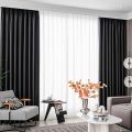 Luxury Modern Blackout Curtains Window For Living Room Thick Curtains For Bedroom High Shading Drapes Home Decor Black Curtains. 