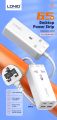 LDNIO (SC1418) 2500W DESKTOP POWER STRIP 2TYPE-C + 2USB 65W WHITE MOQ:20 (US).