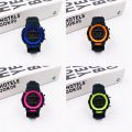 Children Boys And Girls Black Color Circle Waterproof Electronic Watches Digital Watches Children Sports Watches. 