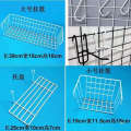 Wire Supermarket Shelf White Iron Display Rack Grid Mesh Hanging Wall.