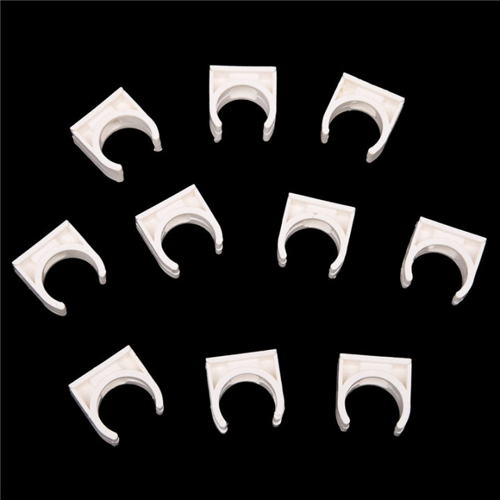 60%20Pcs%2020mm%20Diameter%20White%20PVC%20Water%20Supply%20Pipe%20Clamps%20Clips%20Fittings%20-%20Image%204
