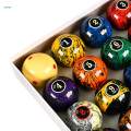 16 Pieces Pool Table Balls Billiard Balls Snooker Balls Complete Set for Bars Leisure Sports. 