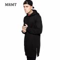 Streetwear Men's Long Black Hoodies Sweatshirts Feece extra long Hoody Side Zip Longline Hop elongated for men Hoodie.