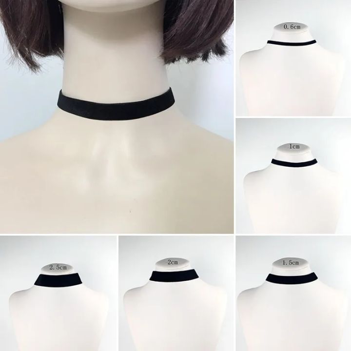 Velvet Choker Necklace Gothic Vintage Neck Chain Necklace Girl Women Black Choker Fashion Jewelry On The Neck Collar Accessories