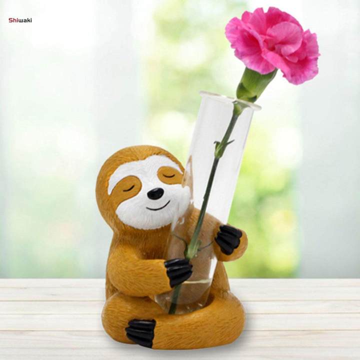 Sloth%20Statue%20Home%20Decor%20Flower%20Test%20Tube%20Vase%20Lightweight%20Creative%20Modern%20Resin%20Figurine%20for%20Housewarming%20Drawing%20Room%20Home%20Decorations%20-%20Image%205