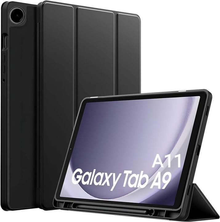 For%20Samsung%20Galaxy%20Tab%20A11%208.7%20Inch%20Premium%20Leather%20Finish%20Flip%20Back%20Cover%20-%20Image%202