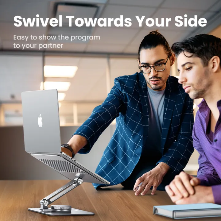 UGREEN%20Laptop%20Stand%20for%20Desk%20Adjustable%20360%20Rotating%20Base%20for%20MacBook%20Pro%20Air%20Stand%20Lenovo%20Ideapad%203%20Dell%20Chromebook%20HP%20Notebook%20up%20to%2017.3%20Inch%20-%20Image%204