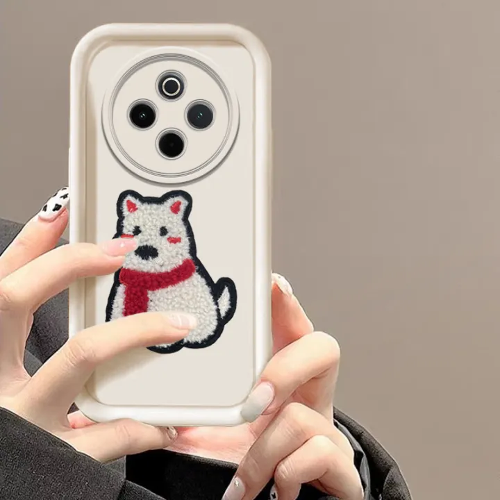 Tokifu%20For%20VIVO%20T4%205G%20With%20DIY%20Cute%20Puppy%20Sticker%20-%20Step%20Lens%20Full%20Pack%20Thickened%20Anti-Drop%20Silicone%20Phone%20Case%20-%20Image%204