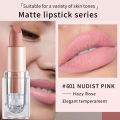 Matte Nude Lipstick Bean Paste Pink Lips Makeup Waterproof Long Lasting Lip Tint Cosmetic Moisturizer Lipstick.