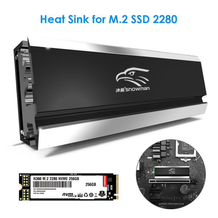 Snowman Heat M2 Heatsink Copper Ssd Cooler 2280 Solid State Hard Disk M.2 Radiator Nvme Ngff -E Aluminum M 2 Cooling M.2