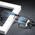 (New)Metal Progreive Multifocal Reading Glae Men Bifocal Clear Anti Blue Ray Prebyopic Glae Fahion quare Rim Black 150.