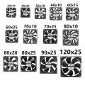 40MM 50MM 60MM 70MM 80MM 90MM 120MM Cooling Fan Brushless Motor Case Fan Quiet Fan 2PIN. 