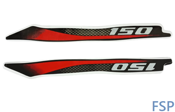 Back Panel Stiker for Pulsar 150- Red