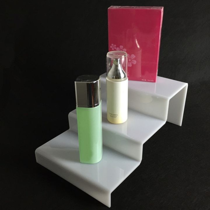 3 Step Tier Acrylic Retail Riser Counter Shoes Jewellery Display Stands ...