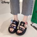 Disney StellaLou Creative Platform Shoes Soft Thick Bottoms Outdoor Slippers Women Fashion Korean Luxury Sandals Y2k Flat Shoes. 