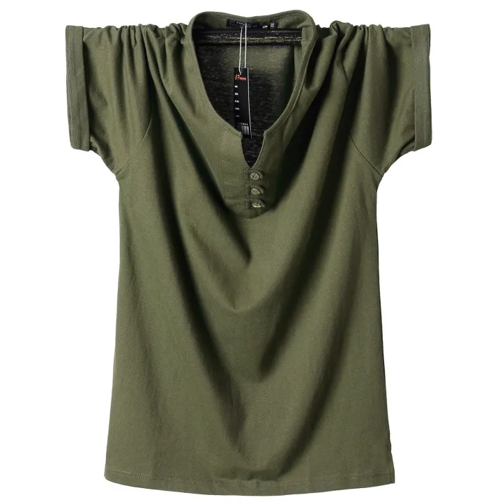 2022%20Summer%20Black%20T-shirt%20Men%205XL%206XL%207XL%208XL%20Plus%20Size%20Men%20T%20Shirt%20Cotton%20Short%20Sleeve%20T%20Shirts%20Men%20V%20Neck%20Casual%20Solid%20Tee%20Top%20-%20Image%202