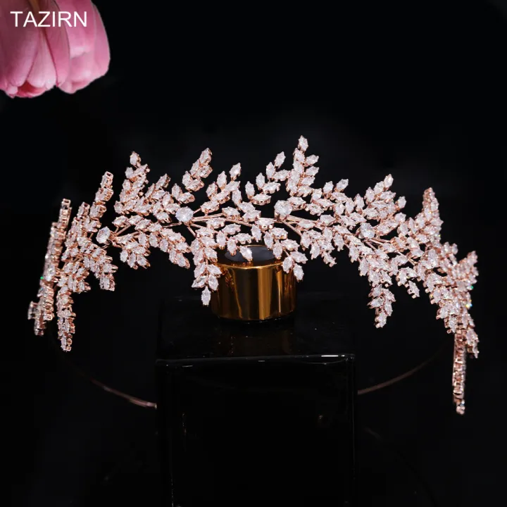 TAZIRN%20New%205A%20Cubic%20Zirconia%20Wedding%20Hairband%20for%20Bridal%20CZ%20Leaf%20Headband%20Birthday%20Party%20Sweet%2016%20Headpieces%20Jewelry%20Accessories%20-%20Image%207
